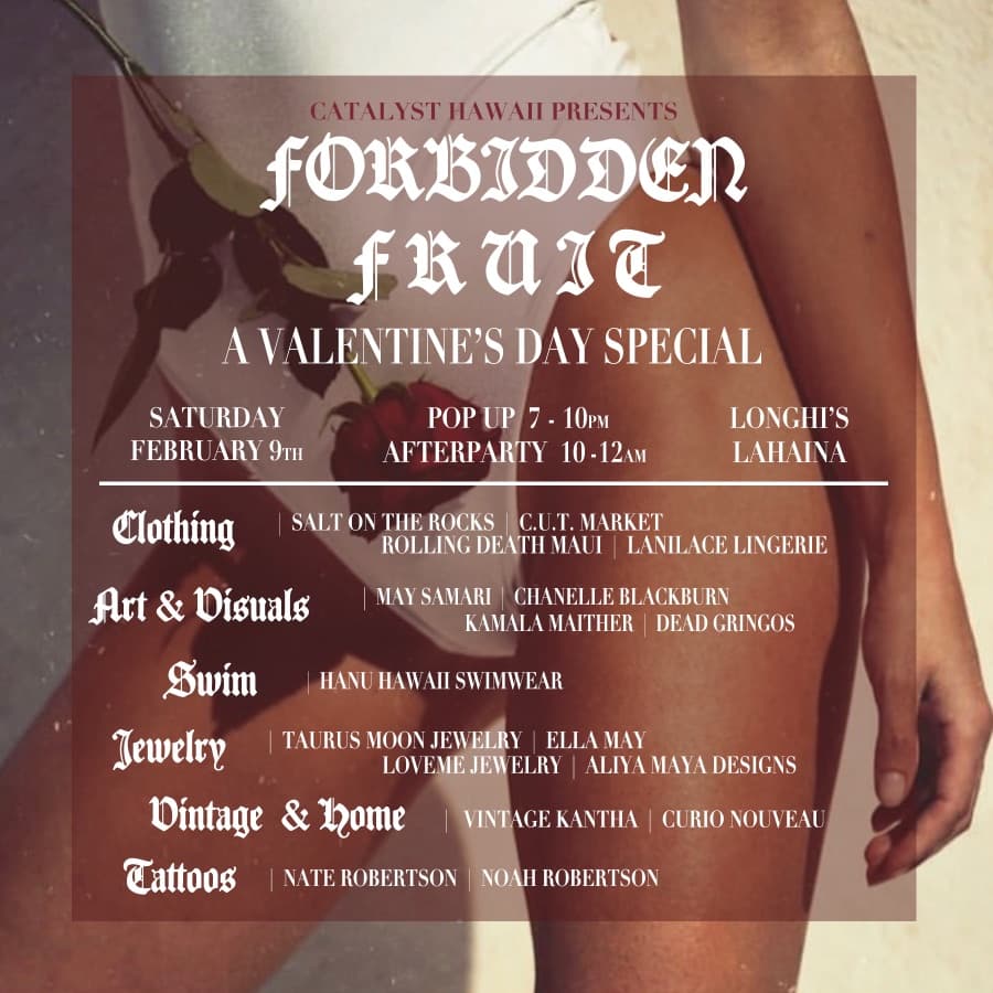 Lineup side of the Forbidden Fruit flyer